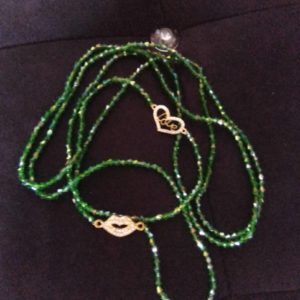 2 Ceintures en perles/ Bine-Bine Binta Vert