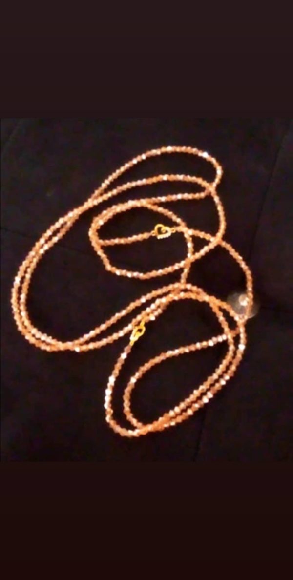 2 Ceintures en perles/ Bine-Bine Amy Orange