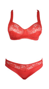 Ensemble Soutien-Gorge Ancona Rouge -Bonnet D