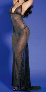 Pétille Nuisette Longue avec Paillettes – Taille Standard