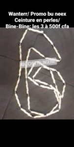 Ceinture de Perles Bine-Bine Argenté Piccola
