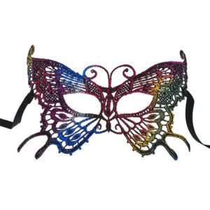 Masque Papillon Dentelle Multicolore