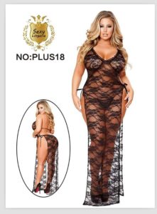 Nuisette Curvy Sexy Dentelle XL
