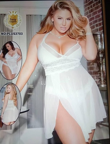 Nuisette Blanche Curvy Sexy Pure