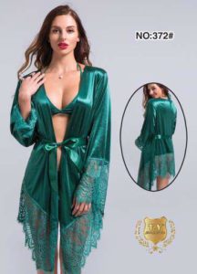 La Sensuelle – Ensemble Vert + Déshabillé XL