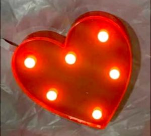 Bougie LED Cœur Ambiance
