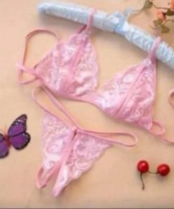 Ensemble Ouvert Rose « Diaroul Simmi » Taille Standard