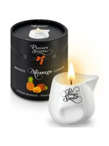 Bougie de Massage Ananas Mangue Comestible – Plaisir Secret