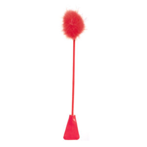 Plumeau Rouge avec Tapette – Caresses Sensuelles