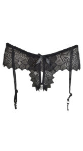 String Fendu porte-jarretelles avec Perles – S/M et M/L
