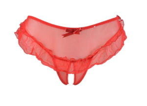 String ouvert voile Noir