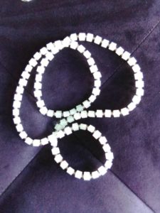 Ceinture de Perles/ Férr Lumineuses Carrées