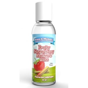 Lubrifiant Comestible Saveur Fraise Rhubarbe 50 ml