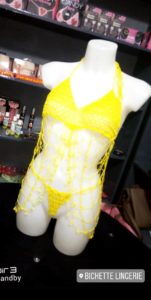 Nuisette Tricotée Jaune Taille Standard