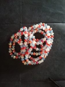 Ceinture en perles/ Ferr Tricolore