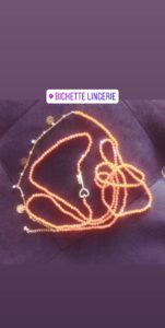 Ceinture en perles/ Bine-Bine Binta Orange