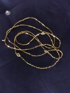 2 Ceintures en perles/ Bine-Bine Binta Doré