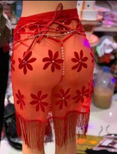 Petit Pagne Maxi Effet Rouge