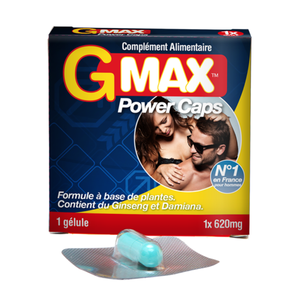 GMAX Power Cap 1 Gélule - Complément Alimentaire Aphrodisiaque