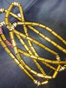 2 Ceinture en Perles Voundang Voundang Or