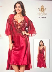 Nuisette Sensuelle + Déshabillé Divine Rouge XL