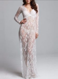 Sublime Liberta en Dentelle Blanc M