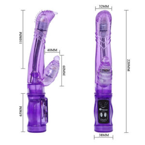 Vibromasseur Cally Flex avec Stimulateur Clitoridien