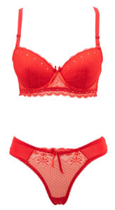 Ensemble Soutien gorge et String Bonnet B Rouge