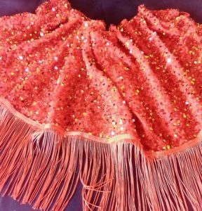 Petit Pagne Maxi Effet Rouge Paillettes