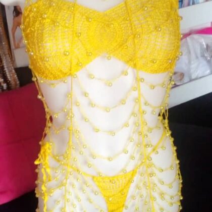 Nuisette Tricotée Aby Jaune