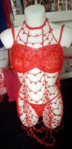 Aby Nuisette Tricotée Hot Rouge