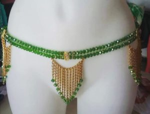 Ceinture en Perles/ Ferr/ Dial-Diali Biche Sexy Vert