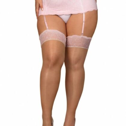 Paire de Bas QUEEN SIZE GIRLLY Obsessive Rose XXL