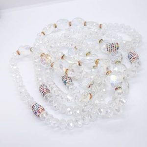 Bideew 2 Ceintures de Perles Blanc