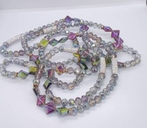 Bideew 2 Ceintures de Perles Rainbow