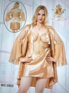 Nuisette + Déshabillé Divine Doré Taille M