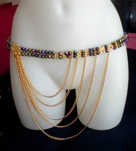 Ceinture en Perles/ Ferr/ Dial-Diali Sexy «B*ise-Moi»