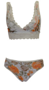 Ensemble sans Armature Imprimé Blanc S/M et L/XL