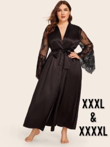 Curvy Kimono Grande Taille Noir