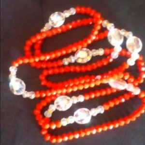 2 Ceintures en perles / Ferr/ Dial-Diali Gouro Rouge