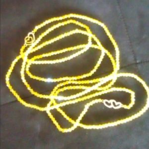 2 Ceintures en perles/ Bine-Bine Amy Jaune