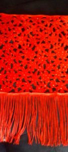 Petit Pagne Maxi Effet Fleur Rouge