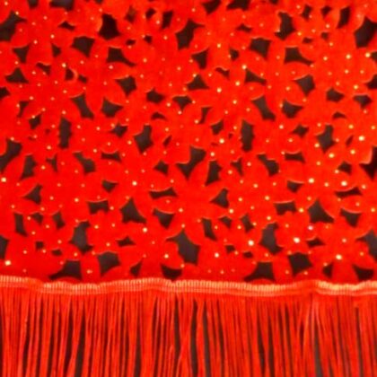 Petit Pagne Maxi Effet Fleur Rouge