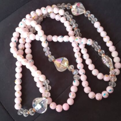 2 Ceintures en perles / Ferr/ Dial-Diali Gouro Rose
