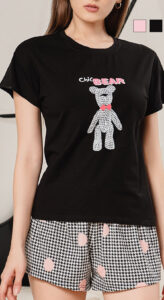 Pyjashort Coton Manche Courte
