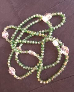 2 Ceintures en perles / Ferr/ Dial-Diali Gouro Vert
