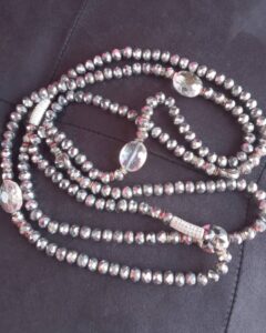 2 Ceintures en perles / Ferr/ Dial-Diali Gouro Argent